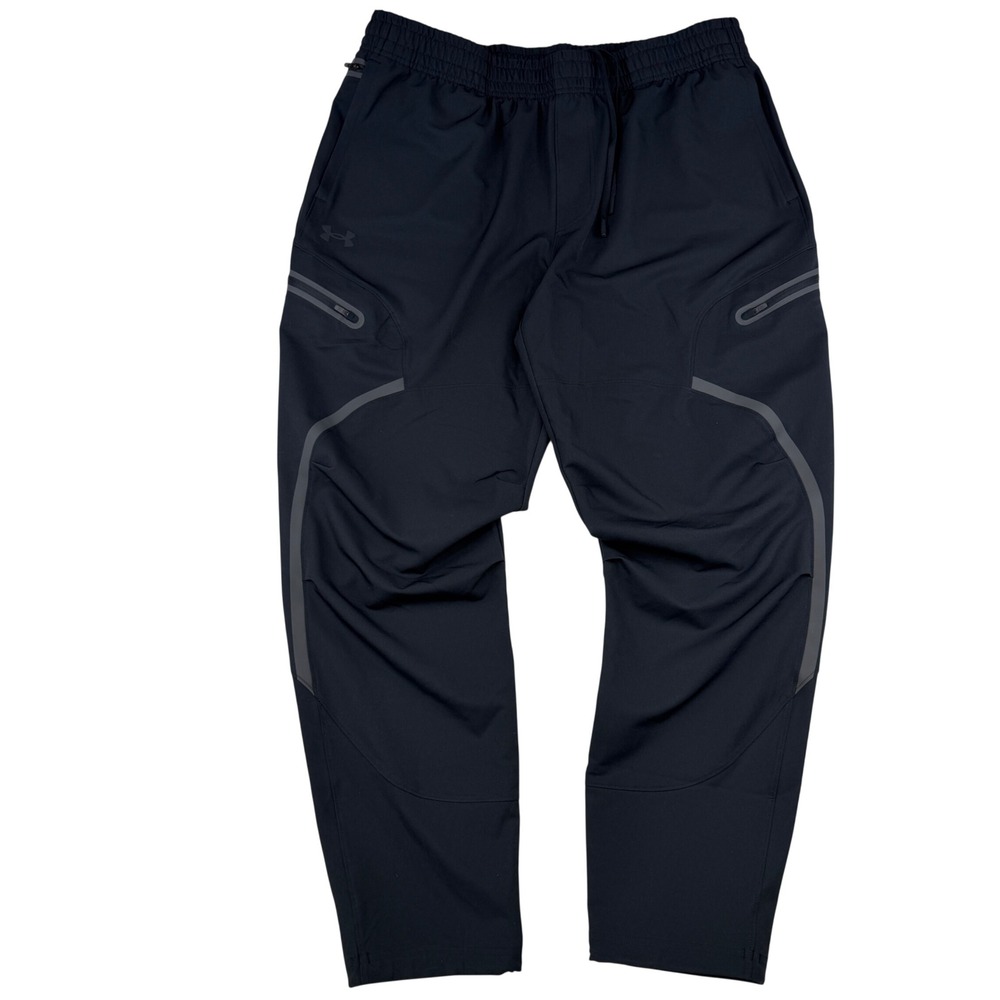 NEW Under Armour Unstoppable Cargo Pant Sz XL Black Athletic Tapered 1390256-001